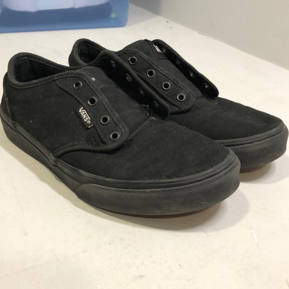 vans black no laces